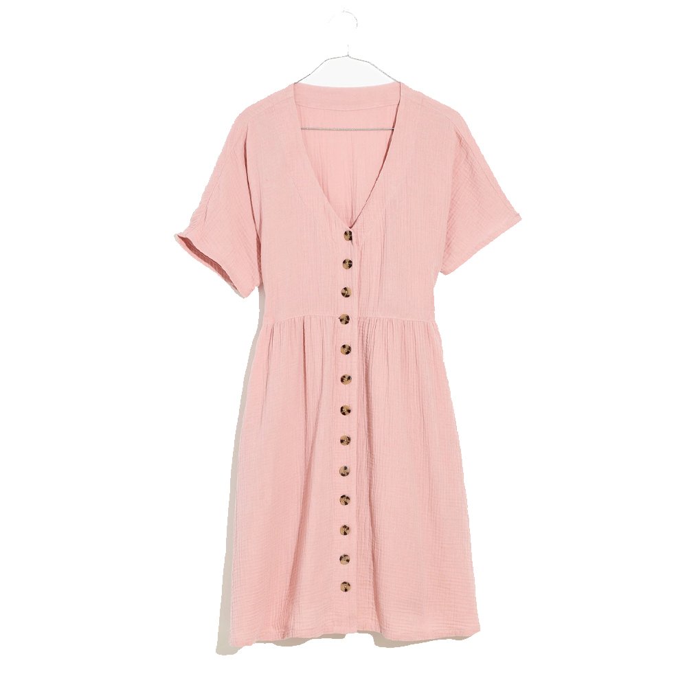 Lightspun Button Front Minidress