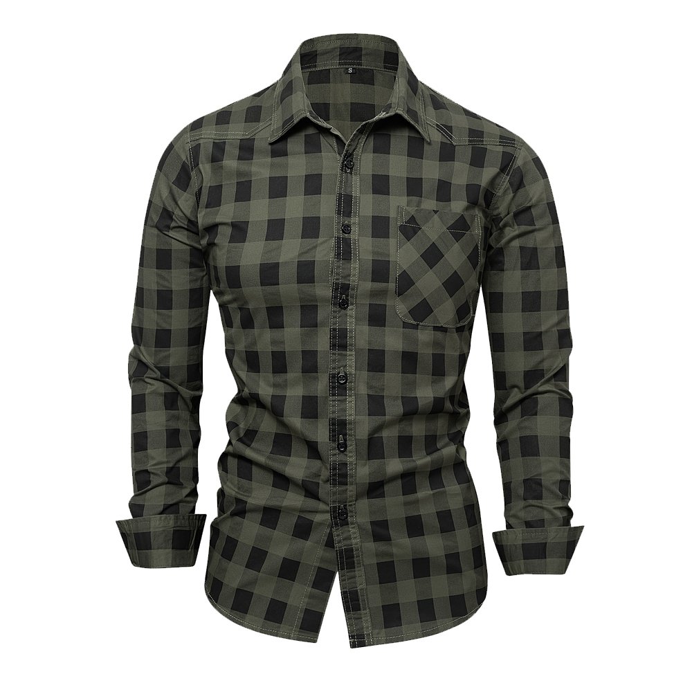 Men'S Long Sleeve Button Shirts